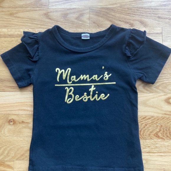 Toddler Girls (3T) Mama’s Bestie/Animal Print Outfit - Picture 4 of 9